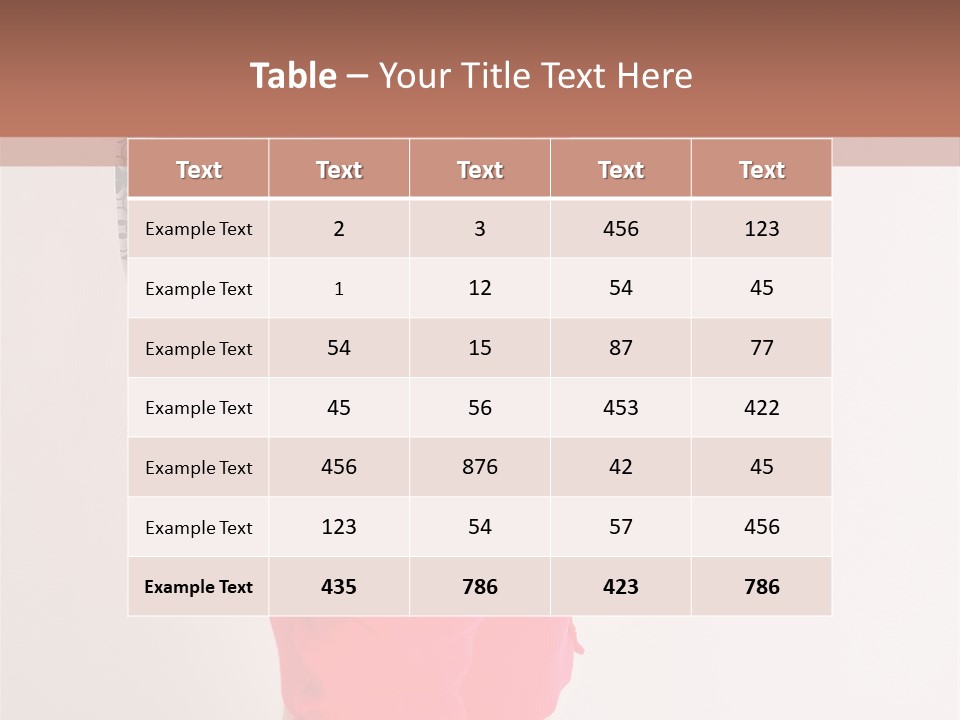 Head Female Nice PowerPoint Template