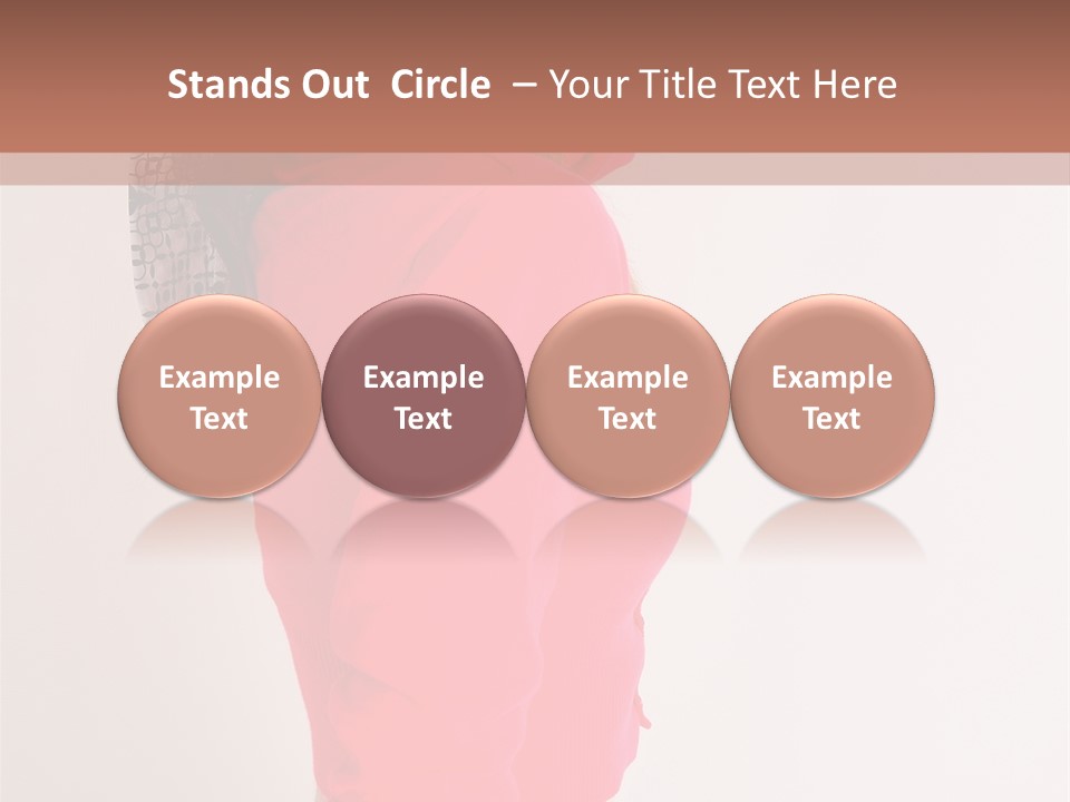 Head Female Nice PowerPoint Template