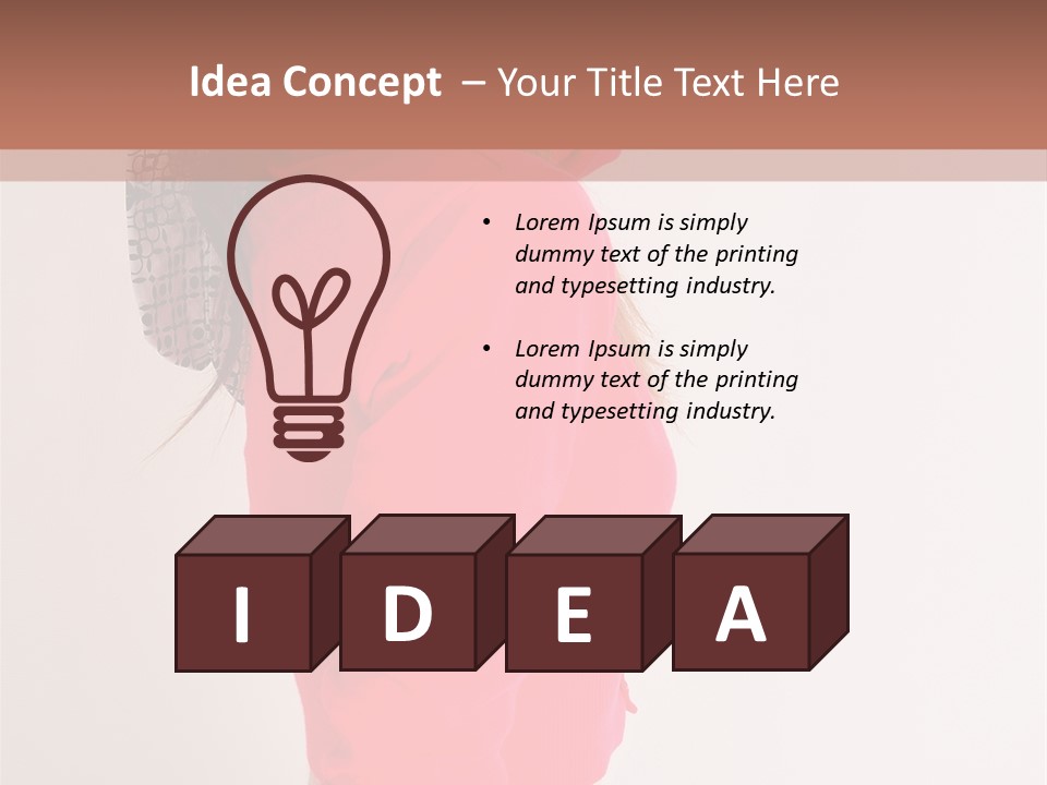 Head Female Nice PowerPoint Template