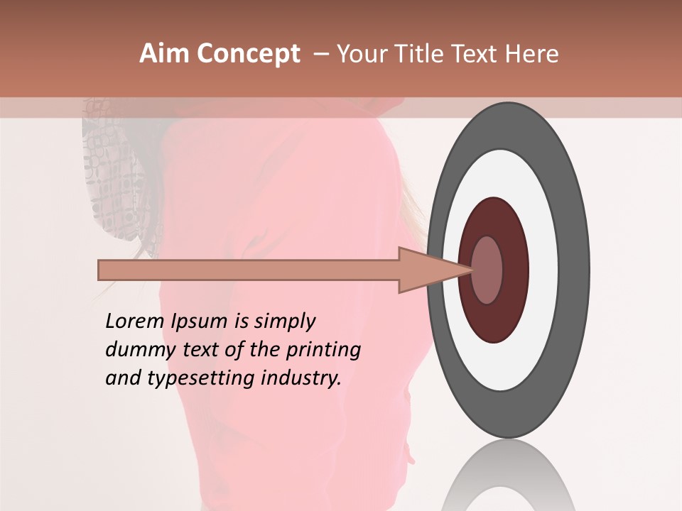 Head Female Nice PowerPoint Template