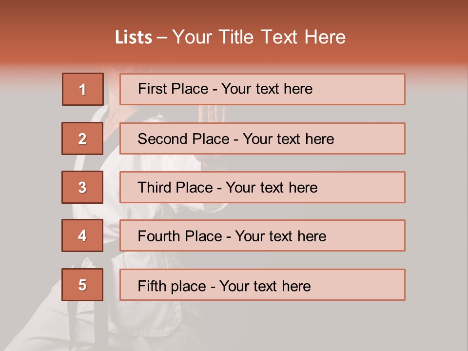 Taekwondo Master PowerPoint Template