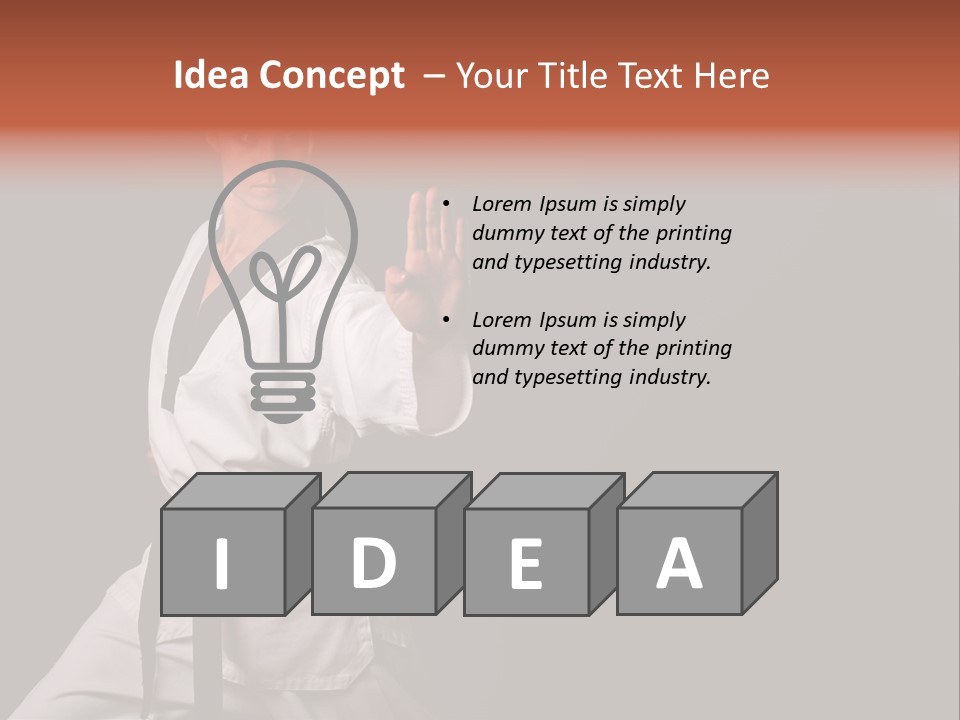 Taekwondo Master PowerPoint Template