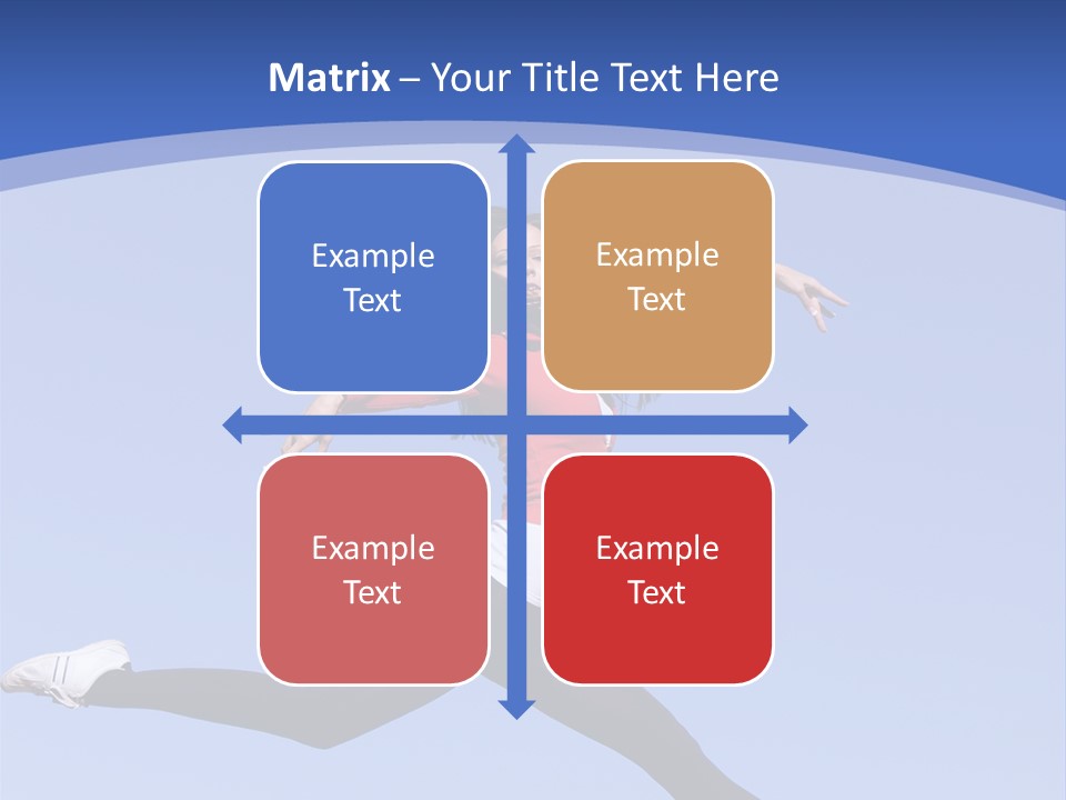 Person Brunette Gymnast PowerPoint Template