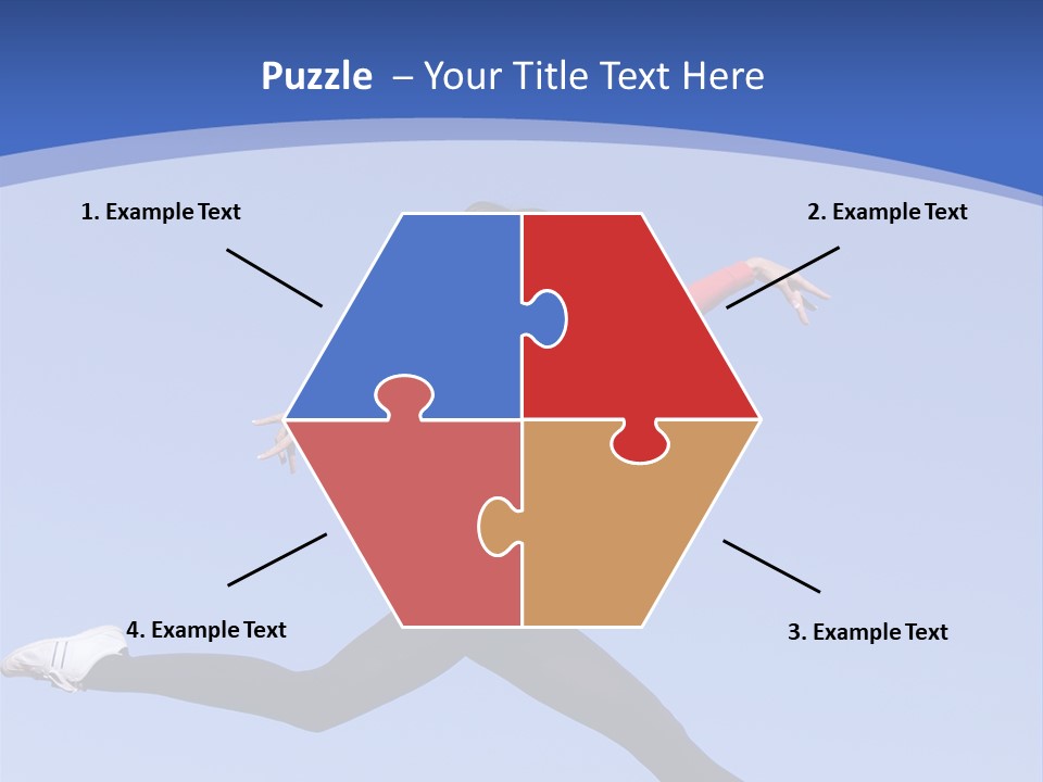 Person Brunette Gymnast PowerPoint Template