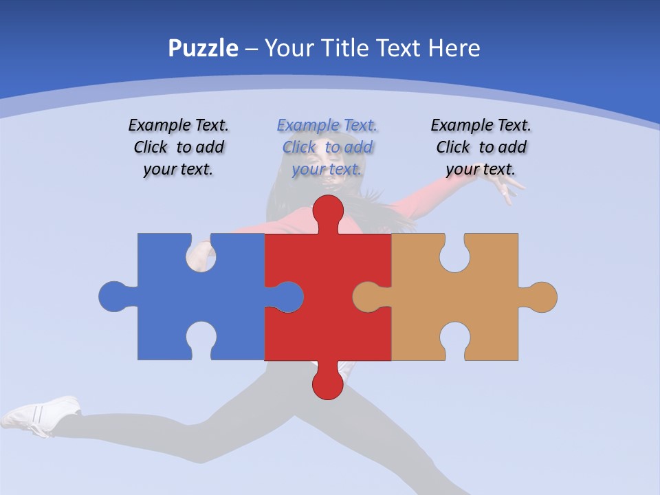 Person Brunette Gymnast PowerPoint Template