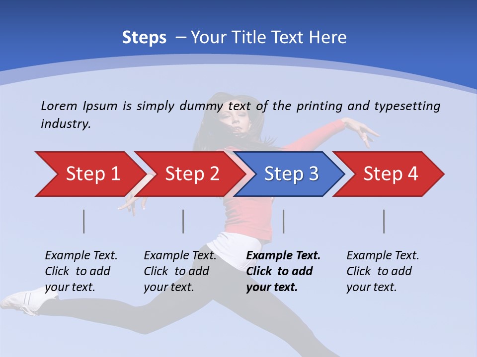 Person Brunette Gymnast PowerPoint Template