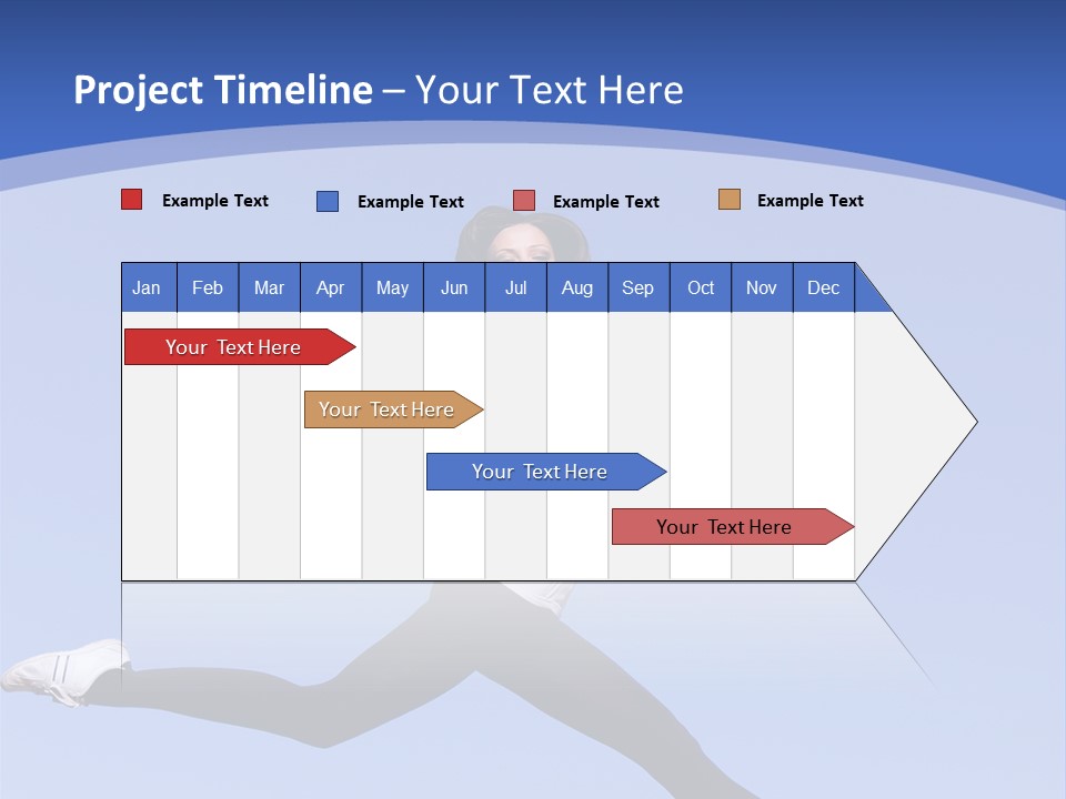 Person Brunette Gymnast PowerPoint Template