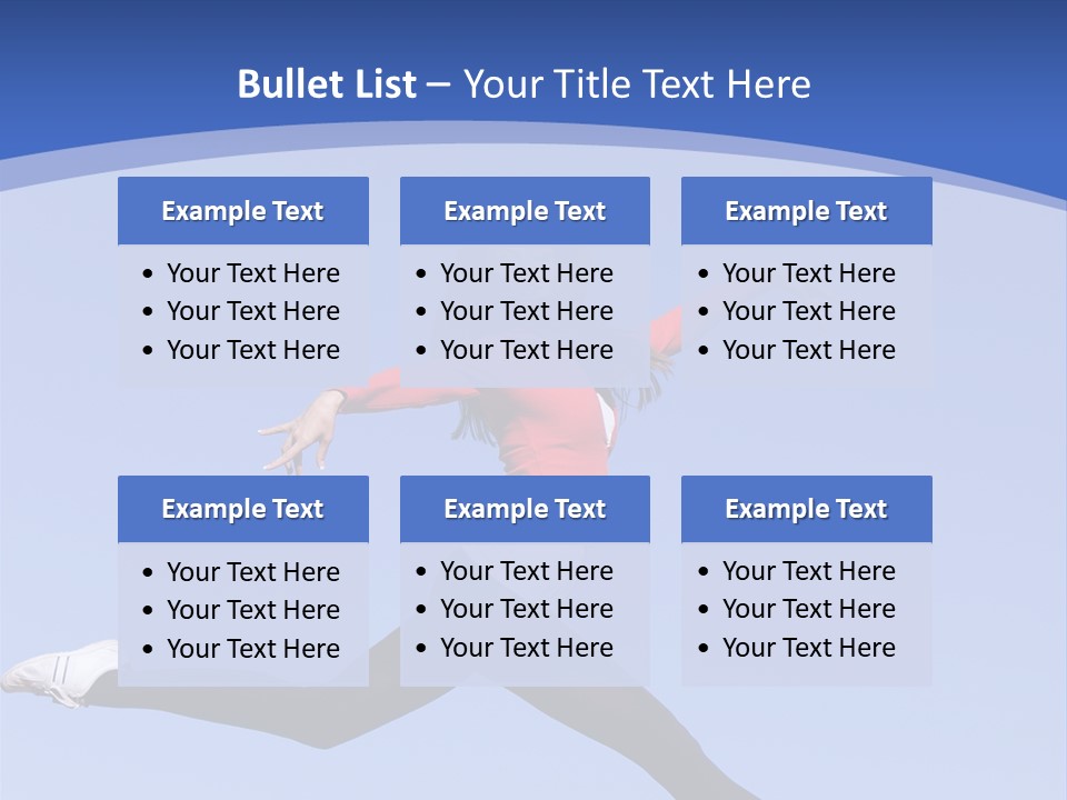 Person Brunette Gymnast PowerPoint Template