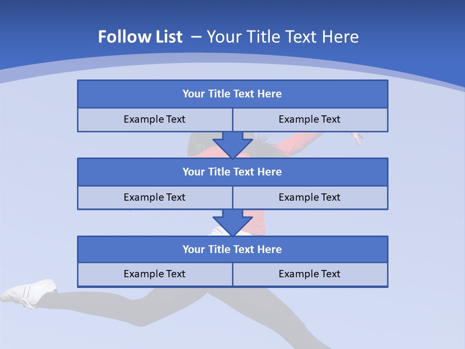 Person Brunette Gymnast PowerPoint Template