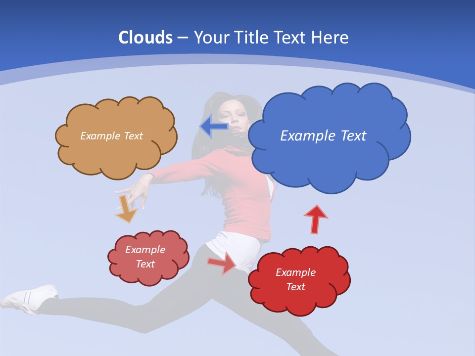 Person Brunette Gymnast PowerPoint Template