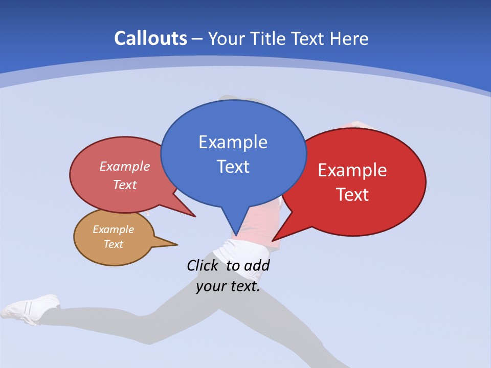 Person Brunette Gymnast PowerPoint Template