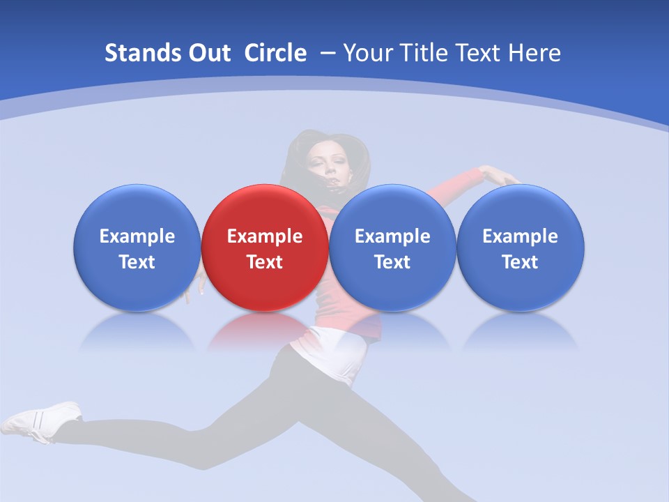 Person Brunette Gymnast PowerPoint Template