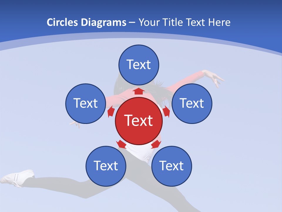 Person Brunette Gymnast PowerPoint Template