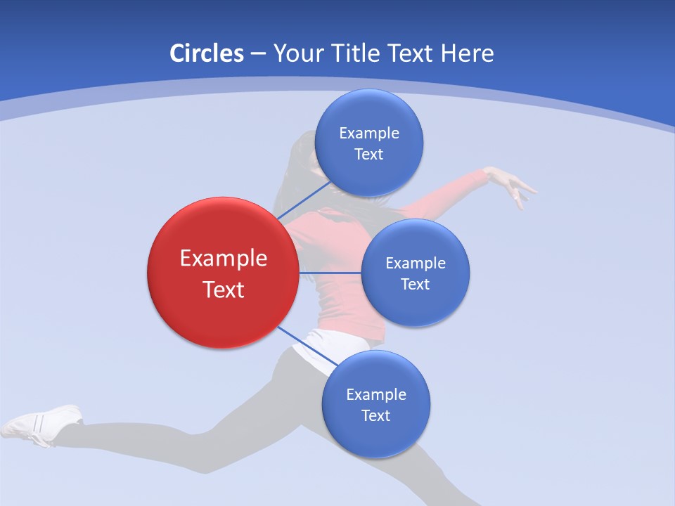 Person Brunette Gymnast PowerPoint Template