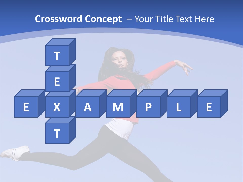 Person Brunette Gymnast PowerPoint Template