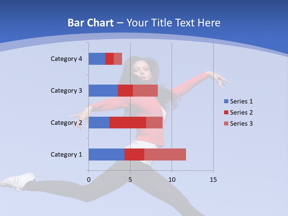 Person Brunette Gymnast PowerPoint Template