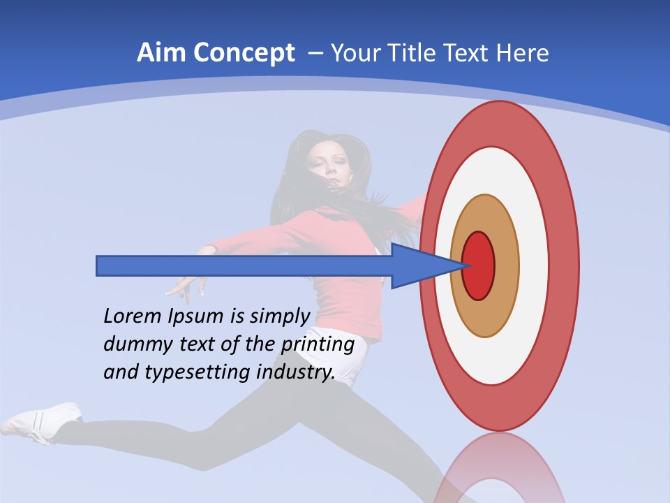 Person Brunette Gymnast PowerPoint Template