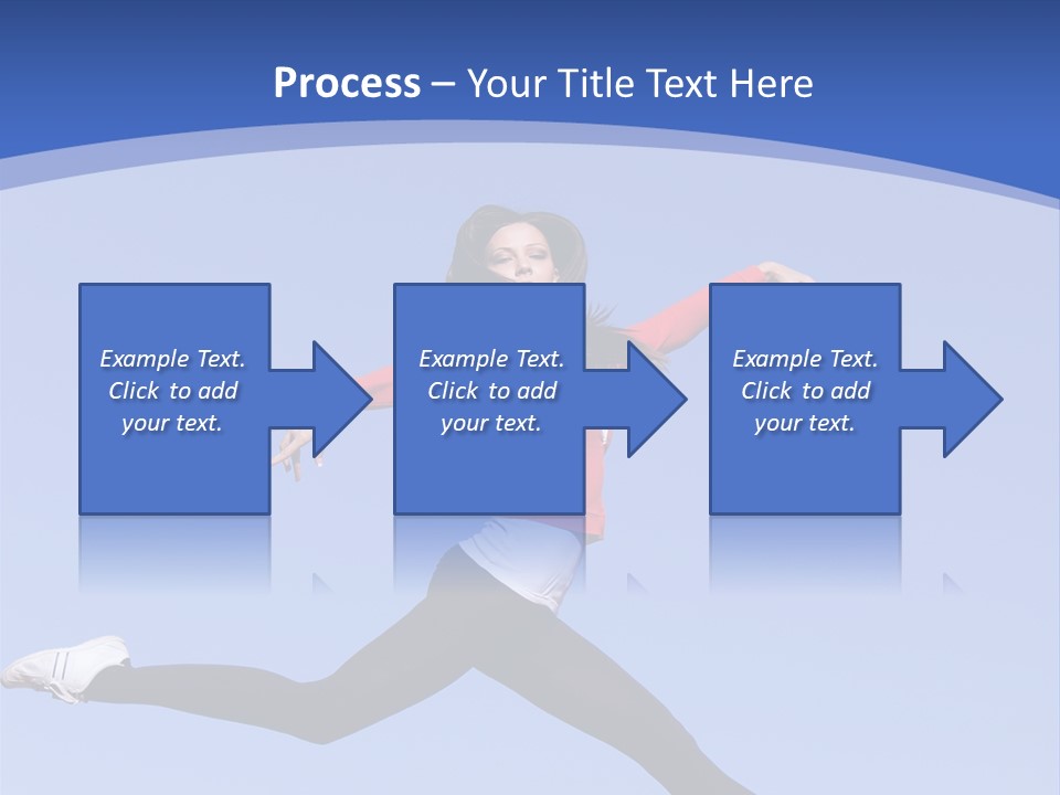 Person Brunette Gymnast PowerPoint Template