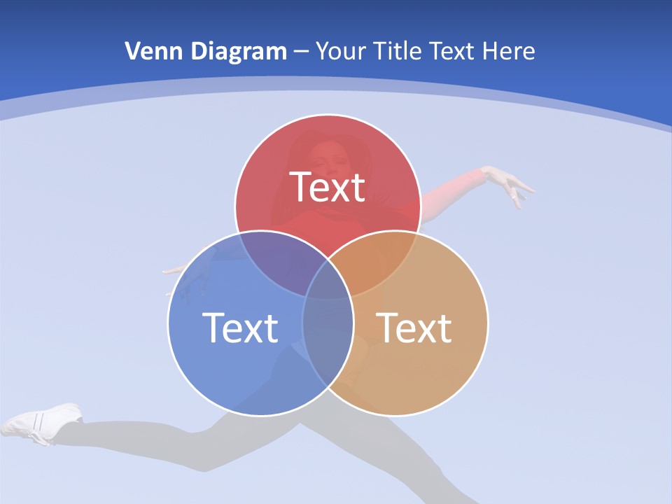 Person Brunette Gymnast PowerPoint Template