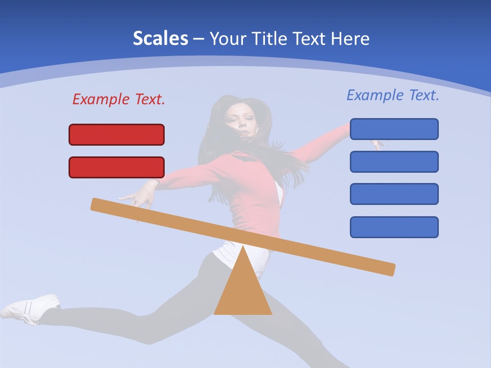 Person Brunette Gymnast PowerPoint Template