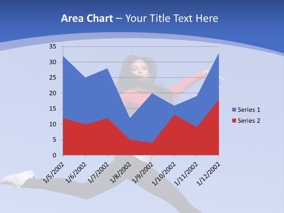 Person Brunette Gymnast PowerPoint Template