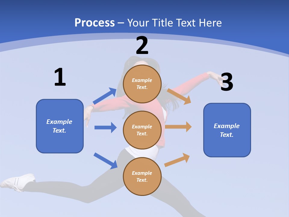 Person Brunette Gymnast PowerPoint Template