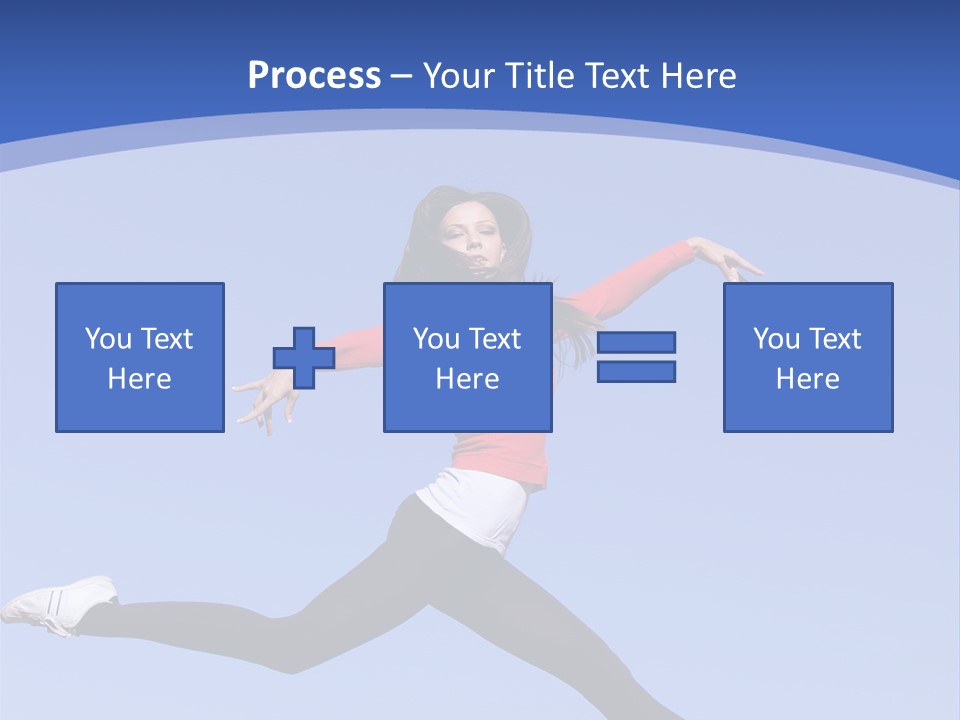 Person Brunette Gymnast PowerPoint Template