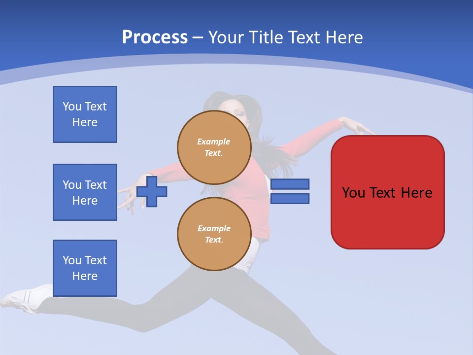 Person Brunette Gymnast PowerPoint Template