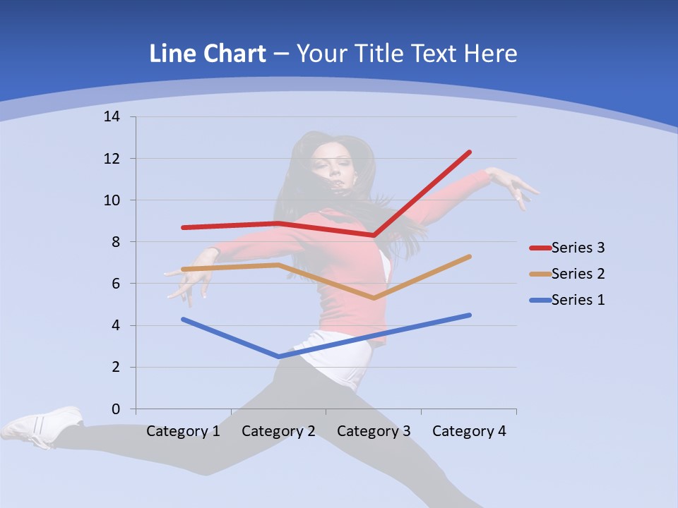 Person Brunette Gymnast PowerPoint Template