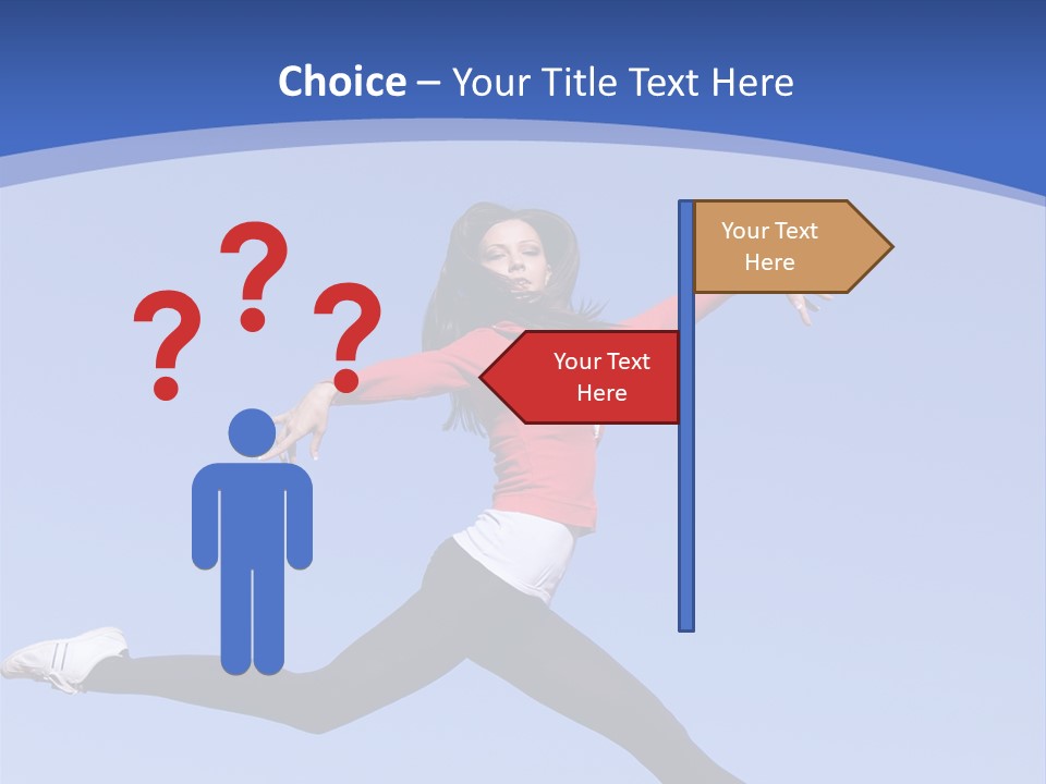 Person Brunette Gymnast PowerPoint Template