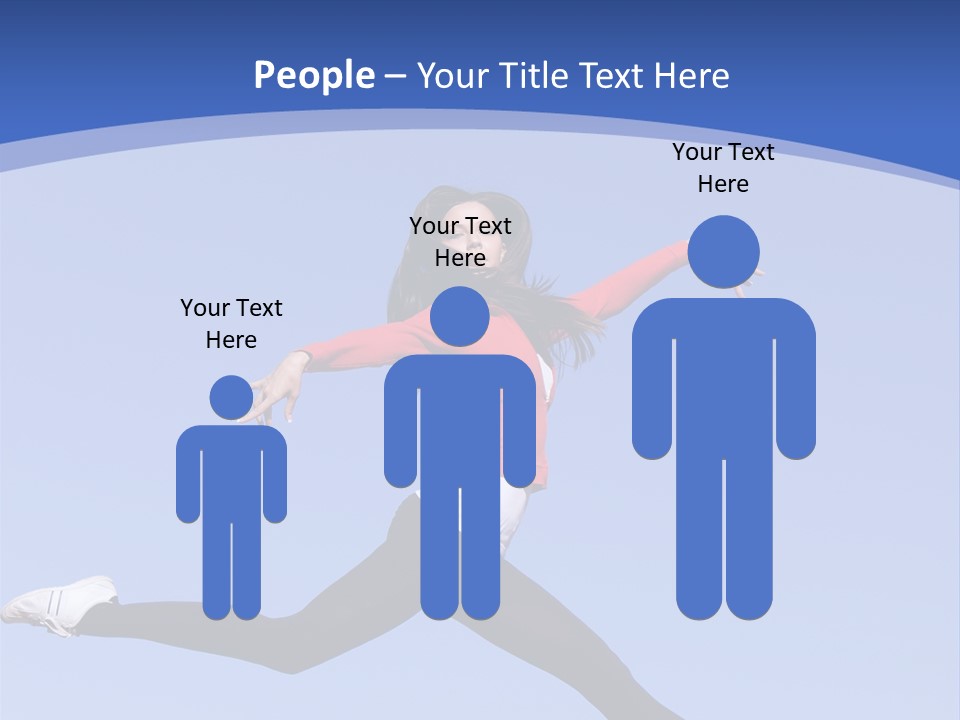 Person Brunette Gymnast PowerPoint Template