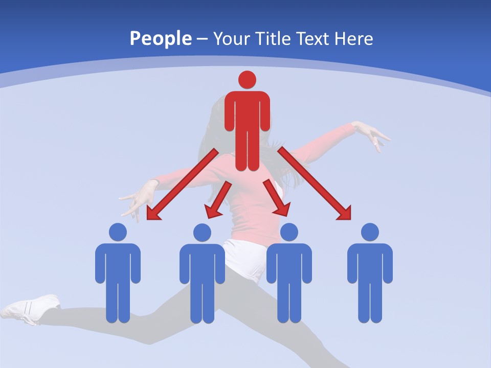 Person Brunette Gymnast PowerPoint Template