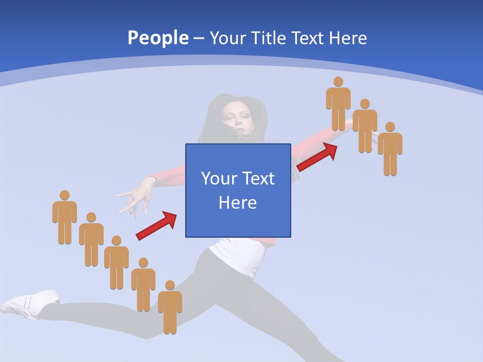 Person Brunette Gymnast PowerPoint Template