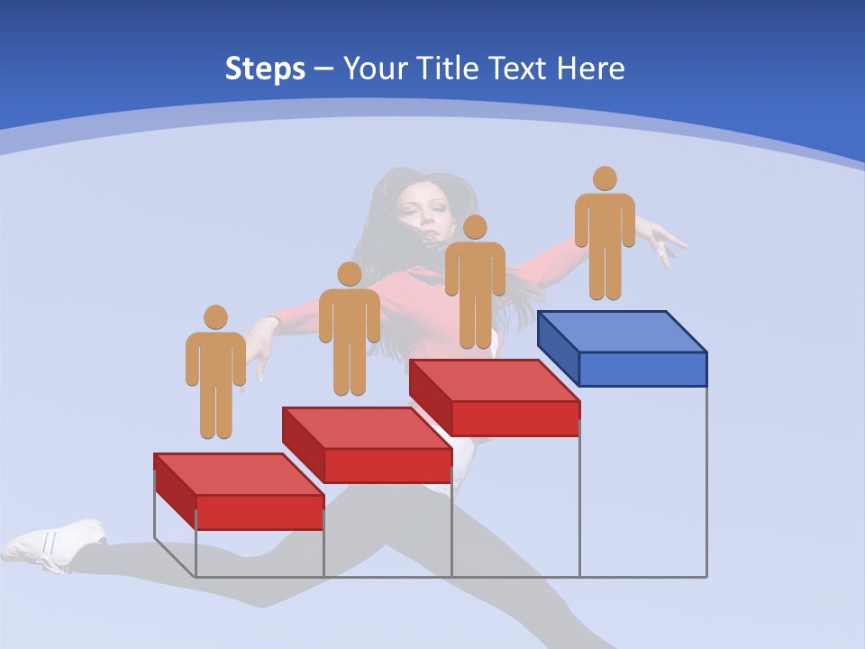 Person Brunette Gymnast PowerPoint Template