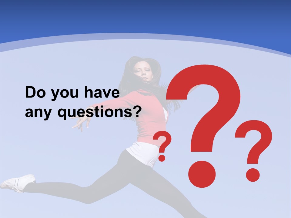 Person Brunette Gymnast PowerPoint Template