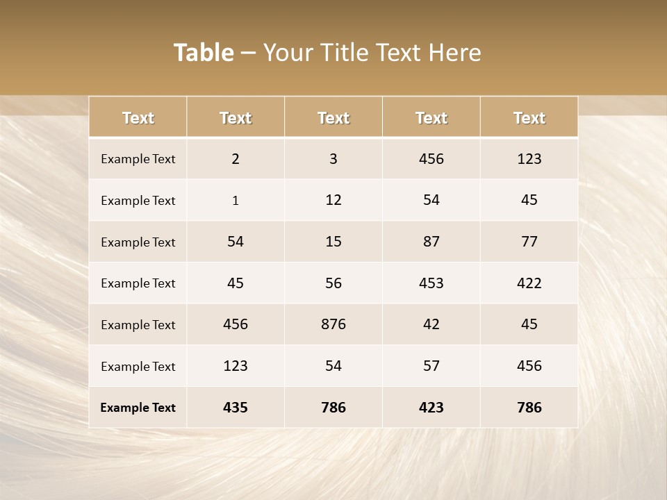 Background Hair PowerPoint Template