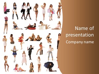 Photography Poses For Women PowerPoint Template