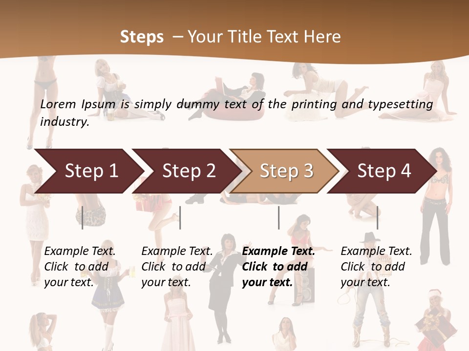 Photography Poses For Women PowerPoint Template