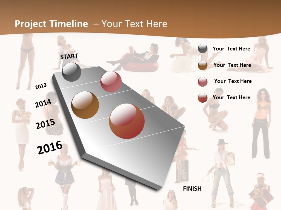 Photography Poses For Women PowerPoint Template