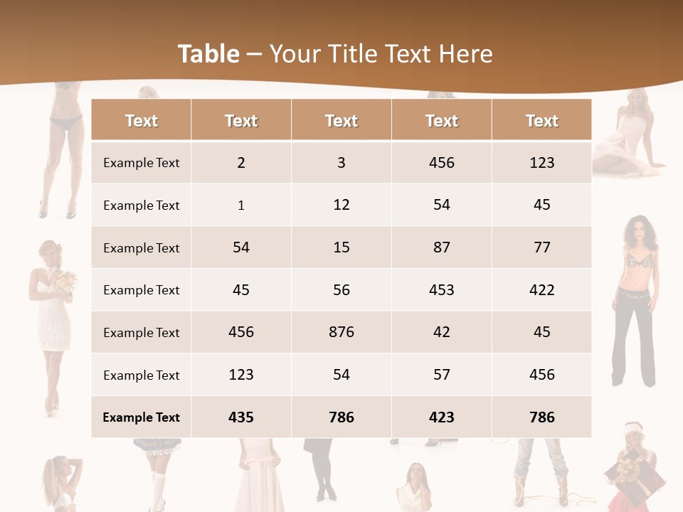 Photography Poses For Women PowerPoint Template