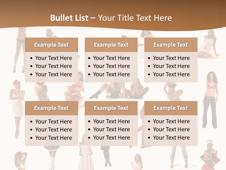 Photography Poses For Women PowerPoint Template