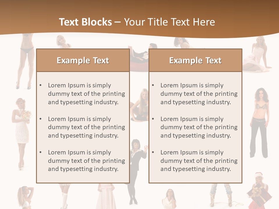 Photography Poses For Women PowerPoint Template