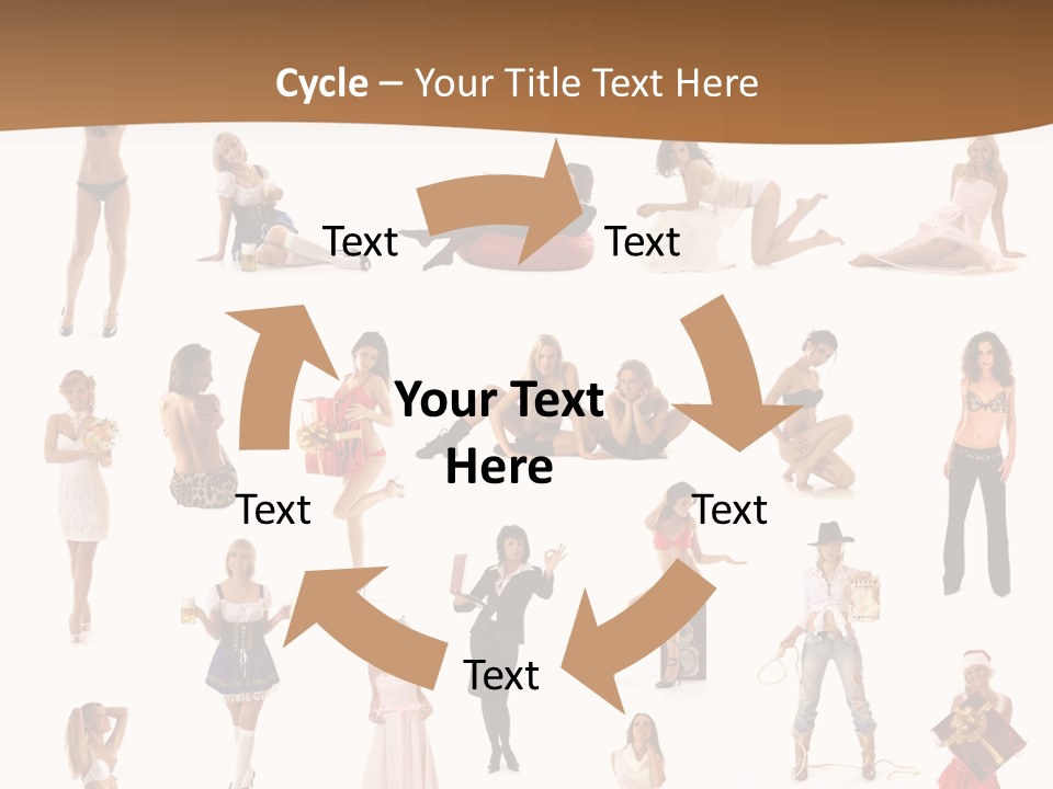 Photography Poses For Women PowerPoint Template