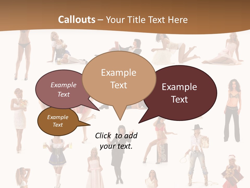 Photography Poses For Women PowerPoint Template