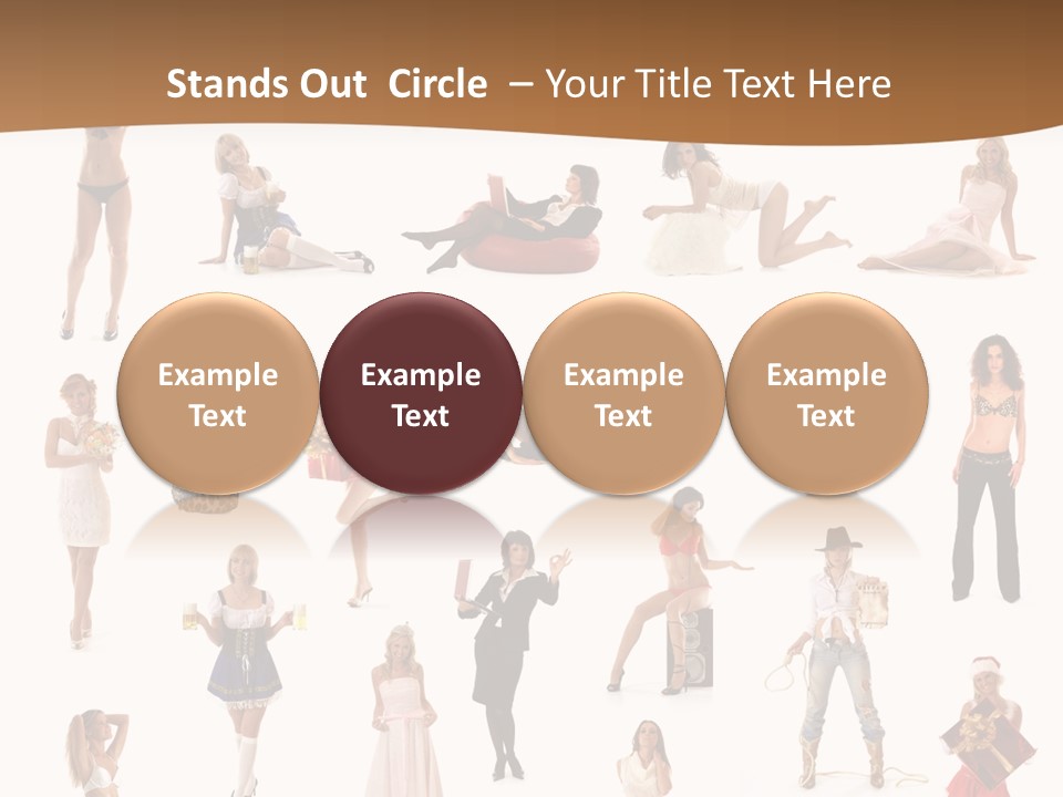 Photography Poses For Women PowerPoint Template