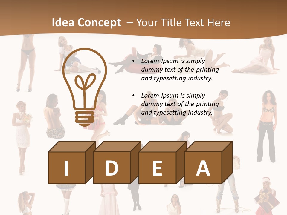 Photography Poses For Women PowerPoint Template