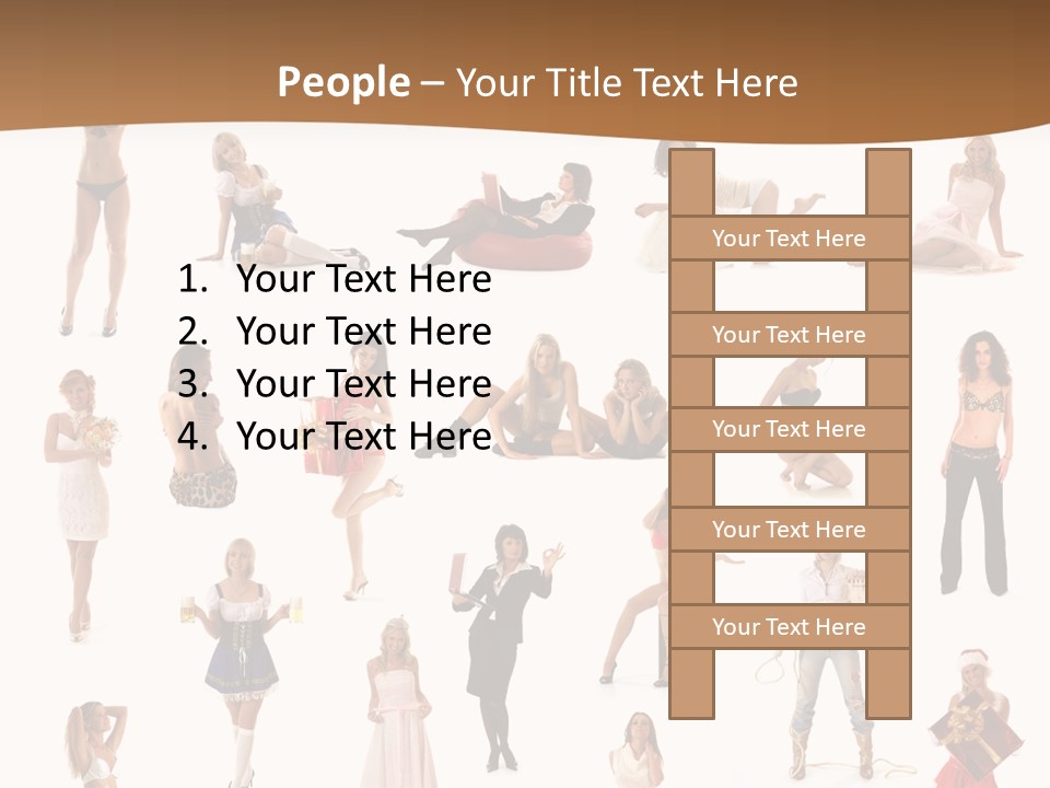 Photography Poses For Women PowerPoint Template