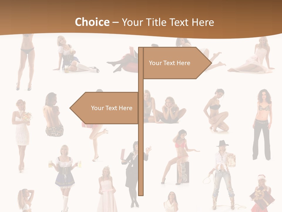 Photography Poses For Women PowerPoint Template