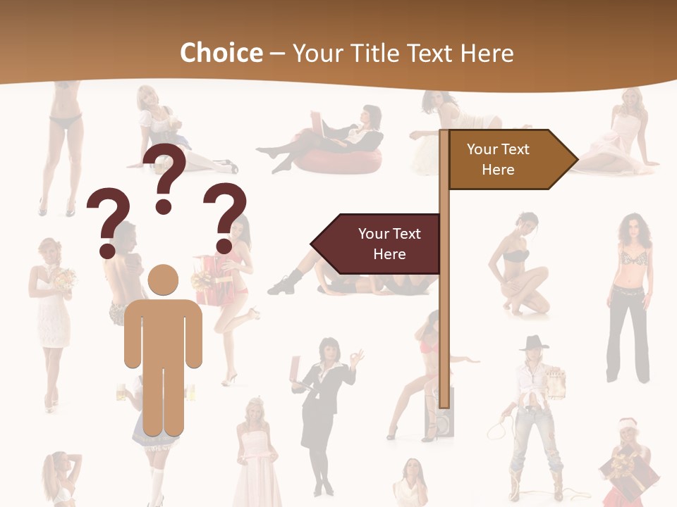 Photography Poses For Women PowerPoint Template