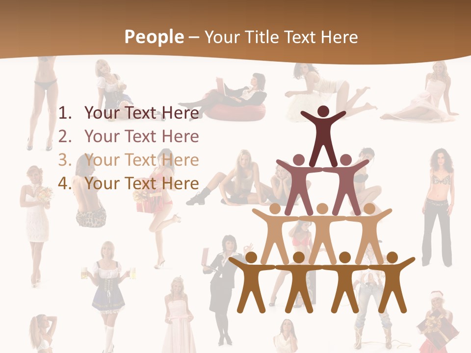 Photography Poses For Women PowerPoint Template